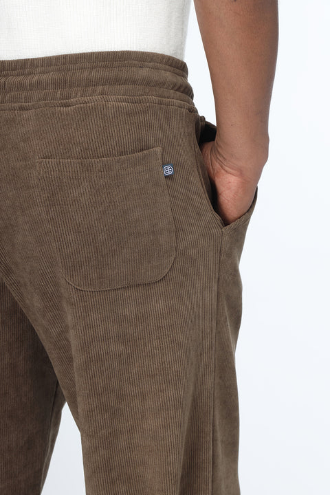 Sweat Pants Relax Fit Brown