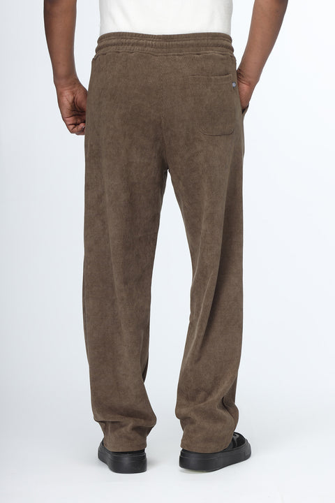 Sweat Pants Relax Fit Brown