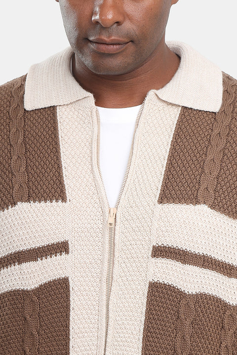 Regular Fit Pullover Brown
