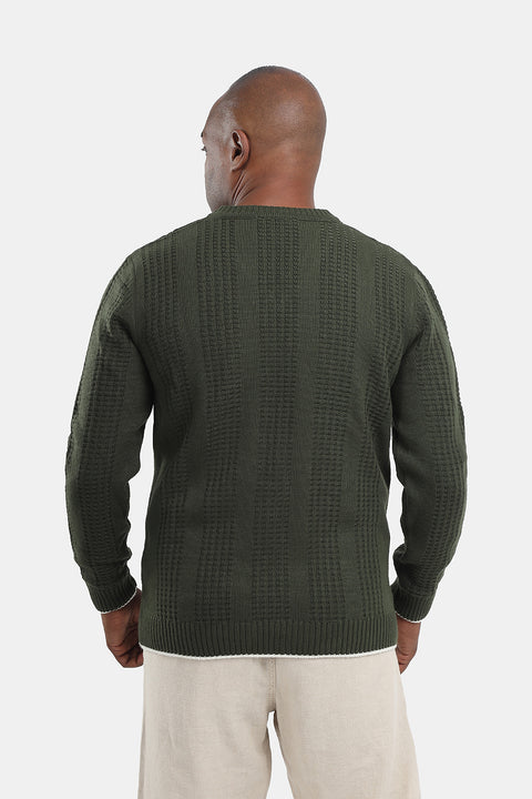 Regular Fit Pullover V Brown