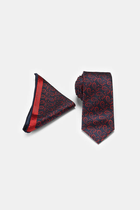 Jacquard Tie 6 cm Dark Blue