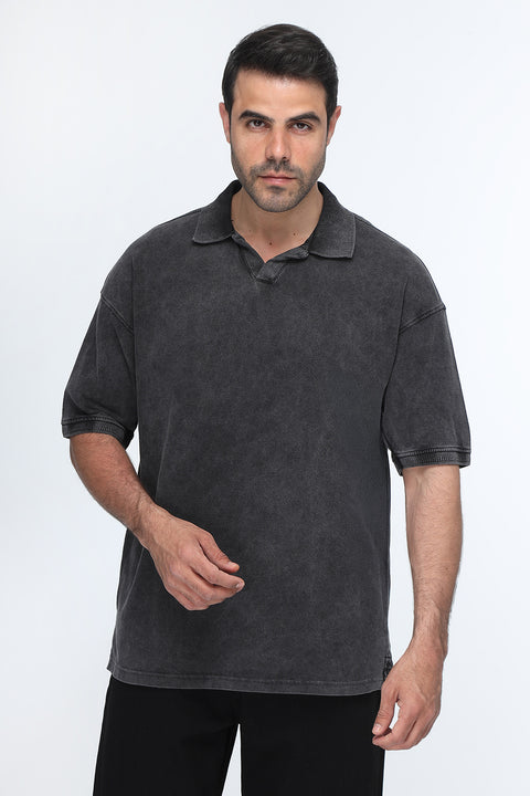Polo Shirt Relax Fit Black