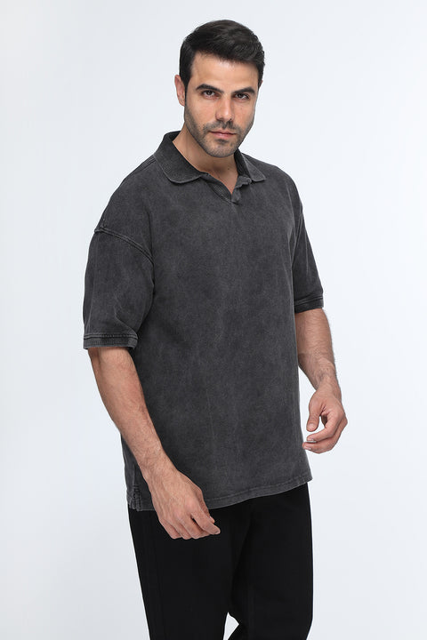 Polo Shirt Relax Fit Black