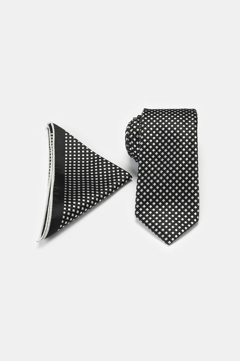 Jacquard Tie 6 cm Black
