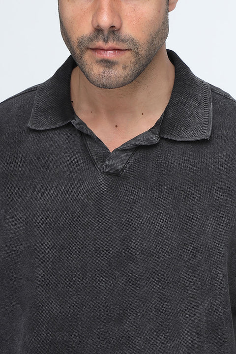 Polo Shirt Relax Fit Black