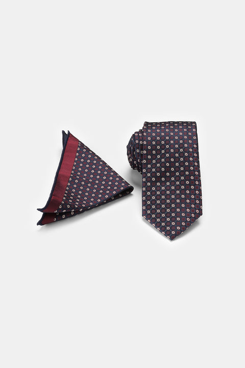 Jacquard Tie 6 cm Dark Blue