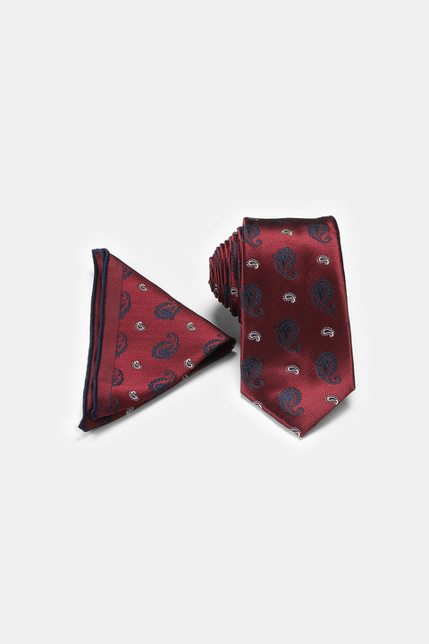 Jacquard Tie 6 cm Maroon
