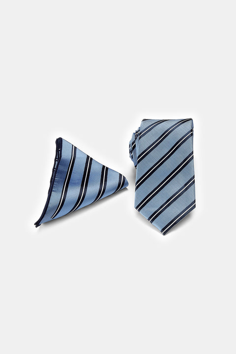 Stripe Tie 6 cm Light Blue