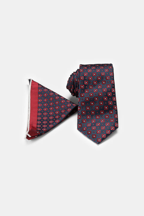 Jacquard Tie 6 cm Dark Blue