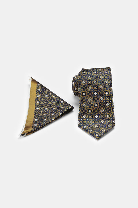 Jacquard Tie 6 cm Yellow