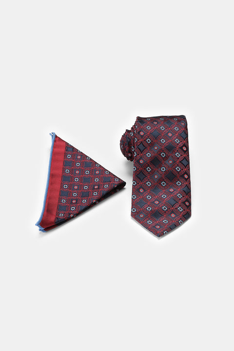 Jacquard Tie 6 cm Maroon