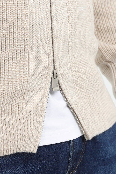 Regular Fit Pullover Beige