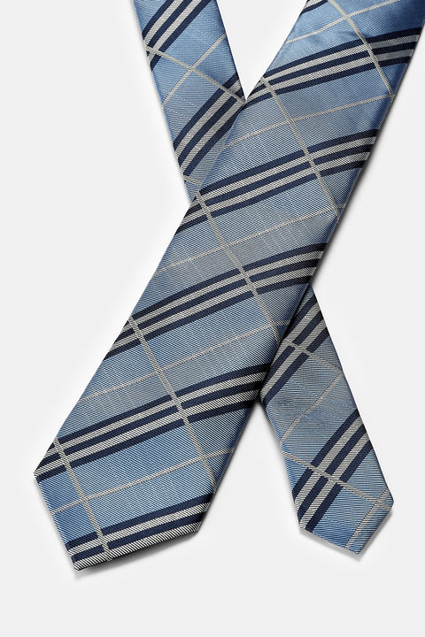 Stripe Tie 6 cm Light Blue