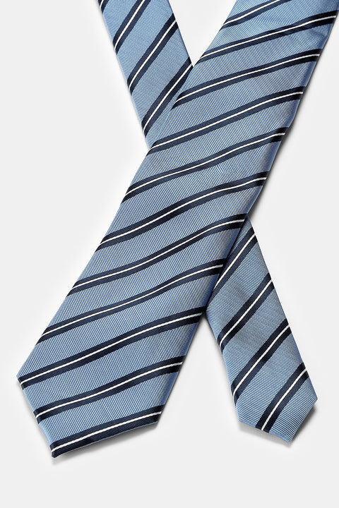 Stripe Tie 6 cm Light Blue