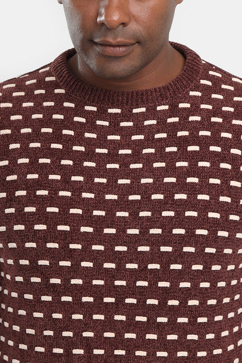 Regular Fit Pullover Brown