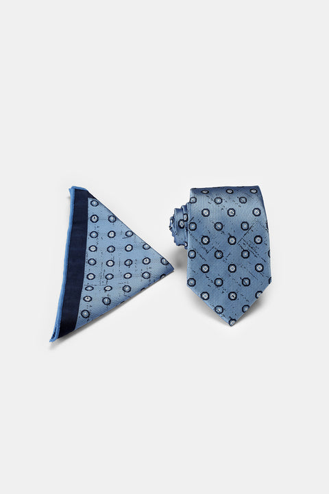 Jacquard Tie 6 cm Light Blue