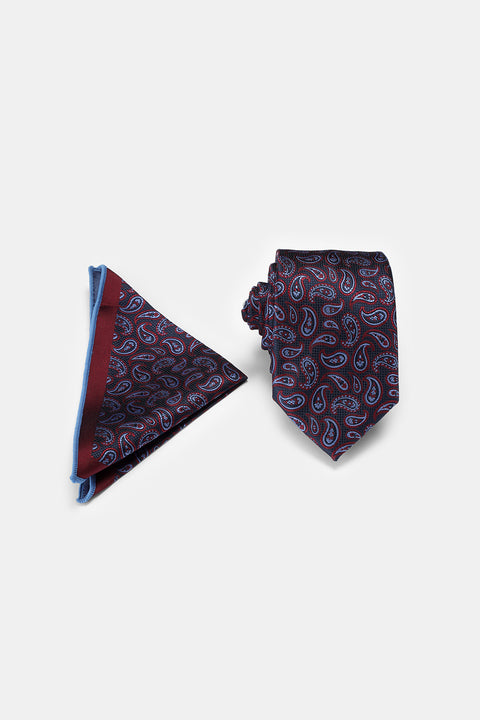 Jacquard Tie 6 cm Maroon