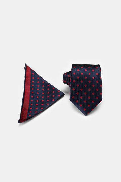 Jacquard Tie 6 cm Dark Blue