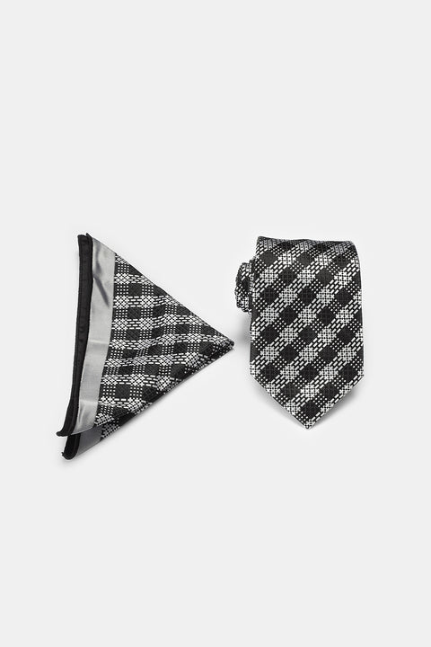 Jacquard Tie 6 cm Black