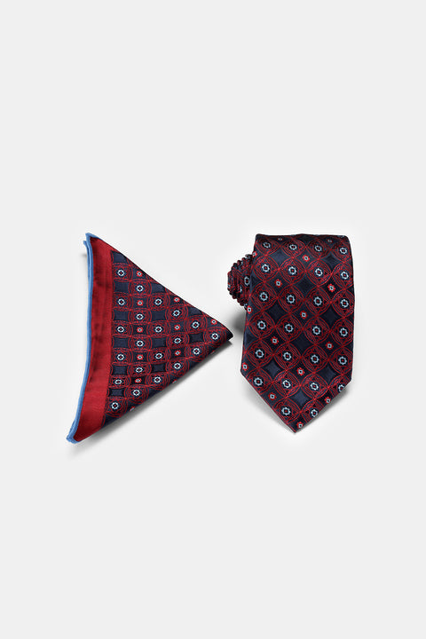 Jacquard Tie 6 cm Maroon