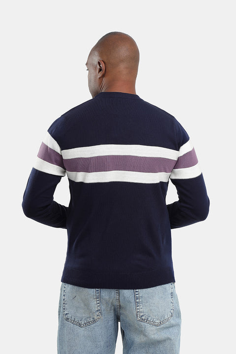 Regular Fit Pullover Dark Blue