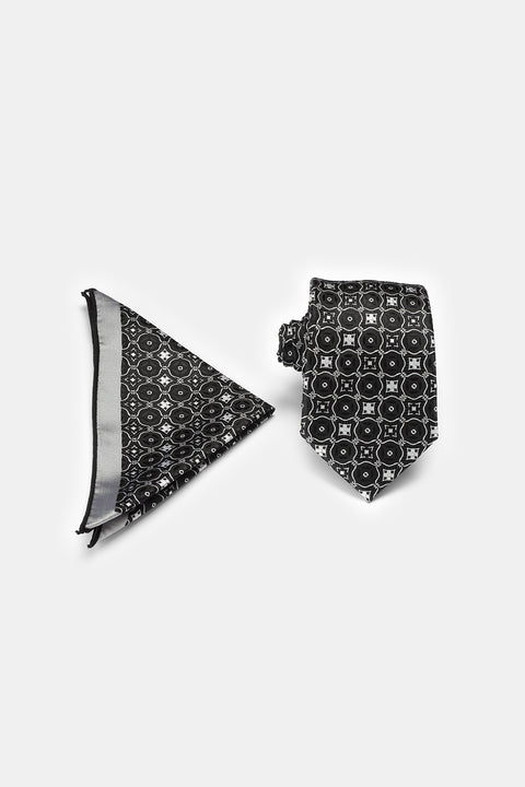 Jacquard Tie 6 cm Black