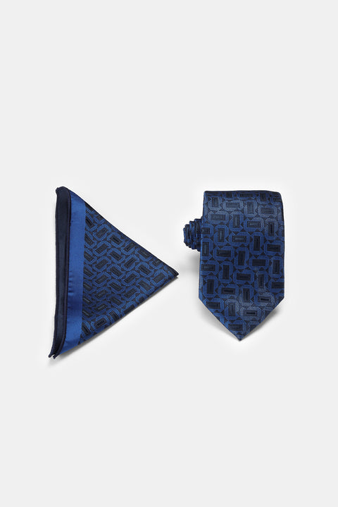 Jacquard Tie 6 cm Dark Blue
