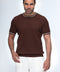 Regular Fit T-Shirt Knitted Brown