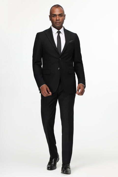 Slim Fit Suit Black