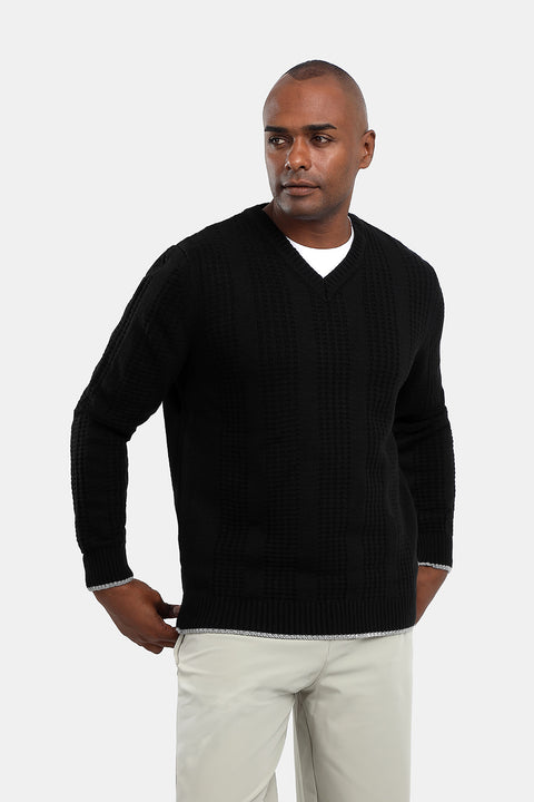Regular Fit Pullover V Green