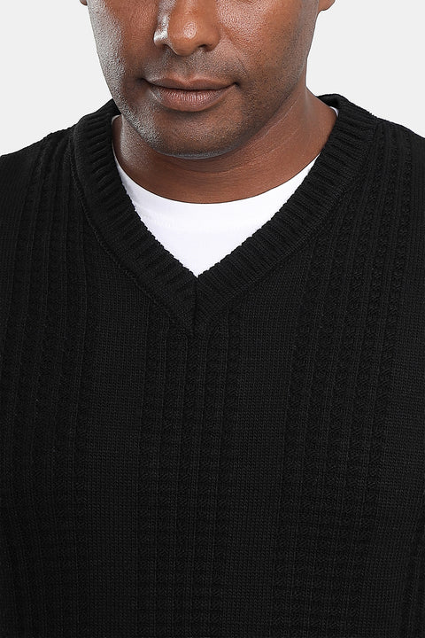 Regular Fit Pullover V Green