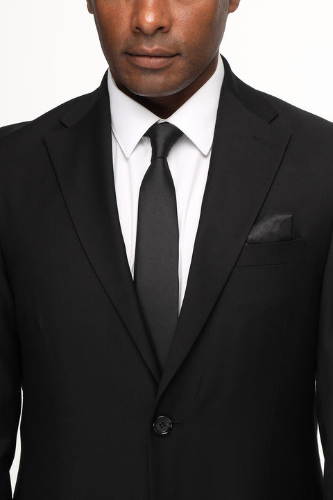 Slim Fit Suit Black