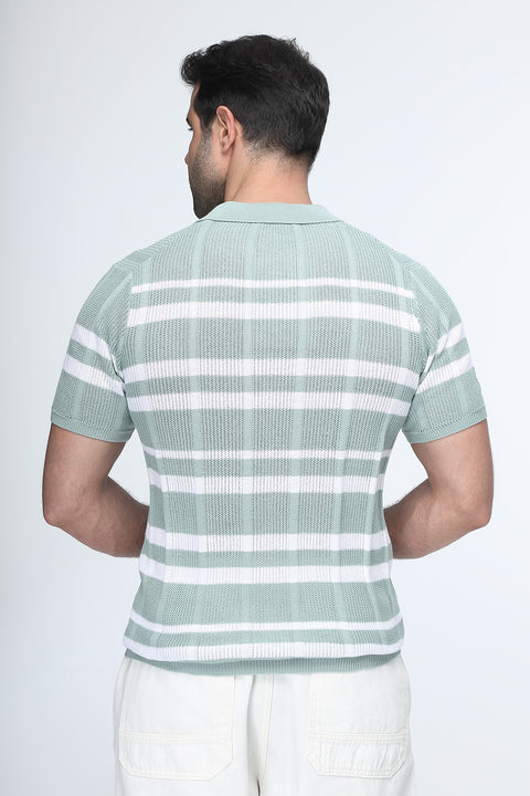Polo Shirt Regular Fit Knitted Green