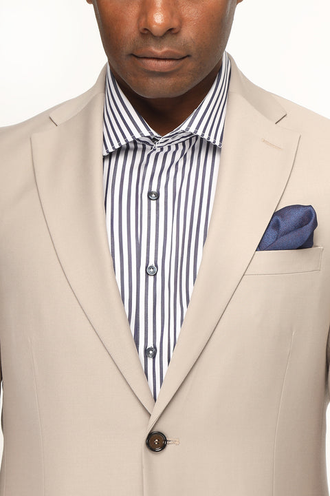 Slim Fit Suit Beige
