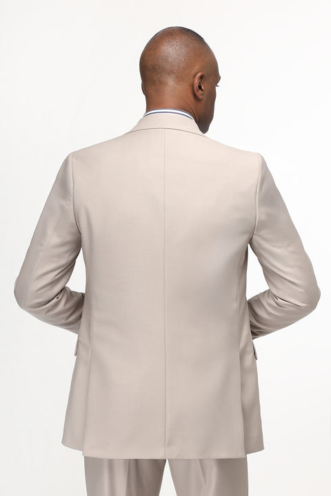 Slim Fit Suit Beige