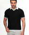 Polo Shirt Regular Fit Knitted Black