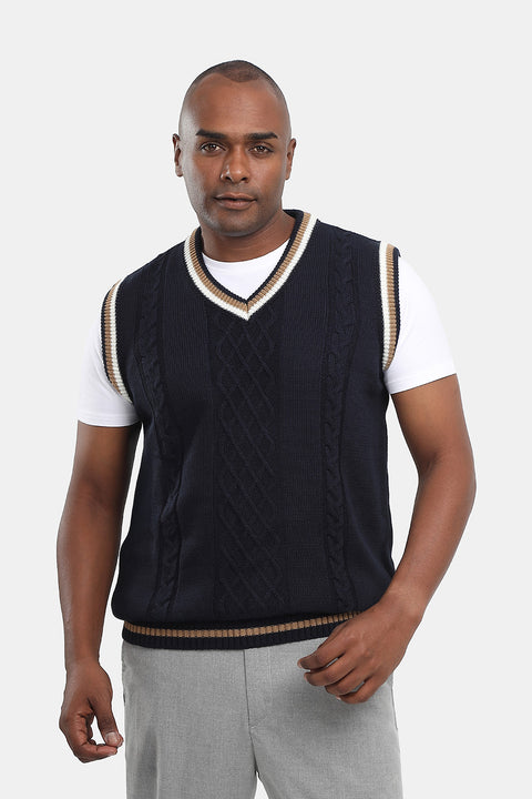 Regular Fit Gilet Dark Blue