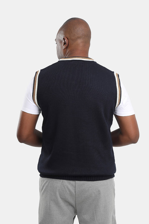 Regular Fit Gilet Dark Blue
