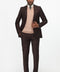 Slim Fit Suit Brown