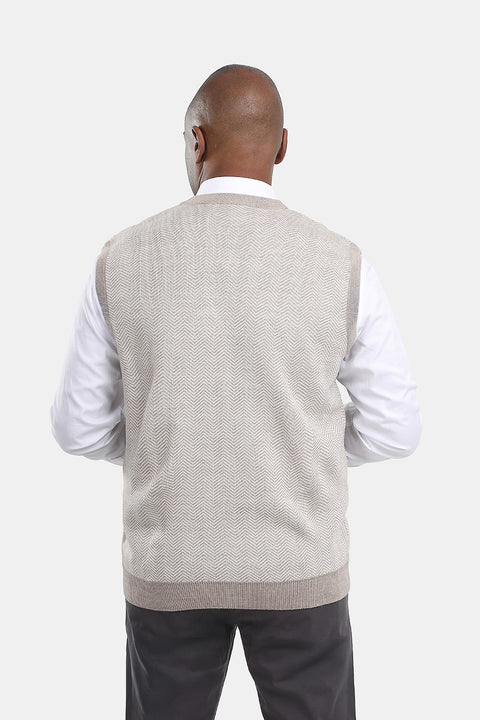 Regular Fit Gilet Beige