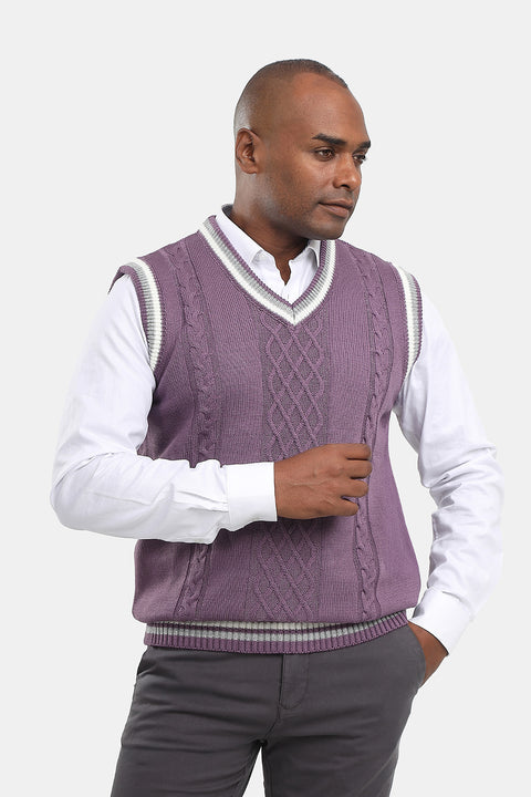 Regular Fit Gilet Purple