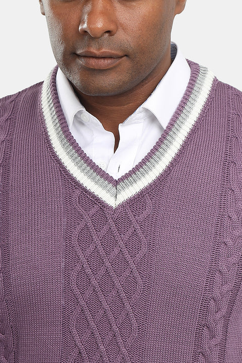 Regular Fit Gilet Purple