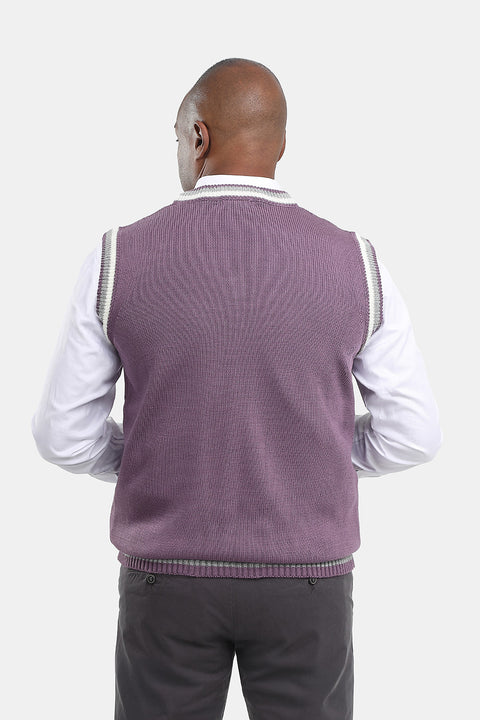 Regular Fit Gilet Purple