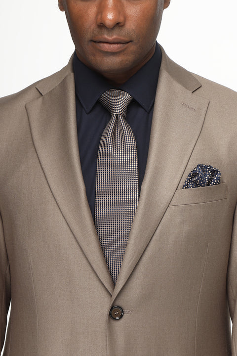 Slim Fit Suit Beige