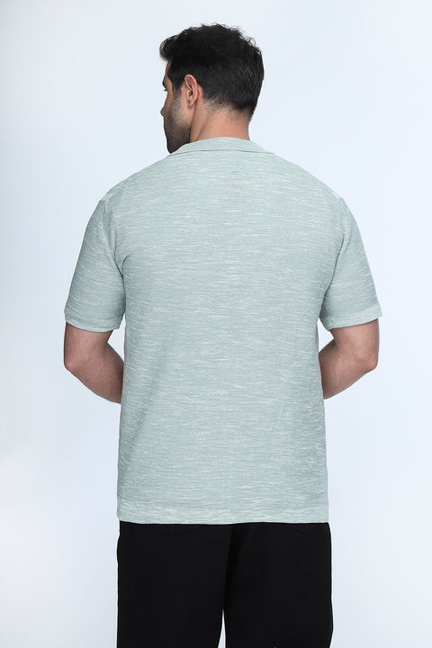 Polo Shirt Regular Fit Knitted Light Green