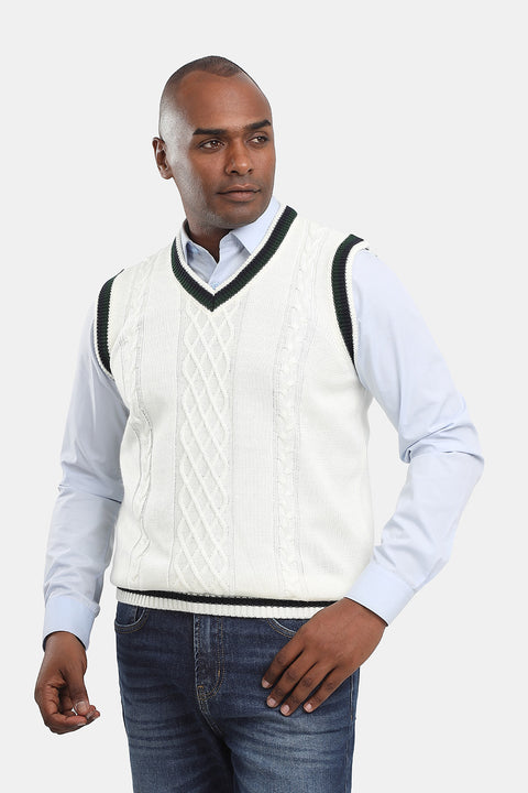 Regular Fit Gilet Off White