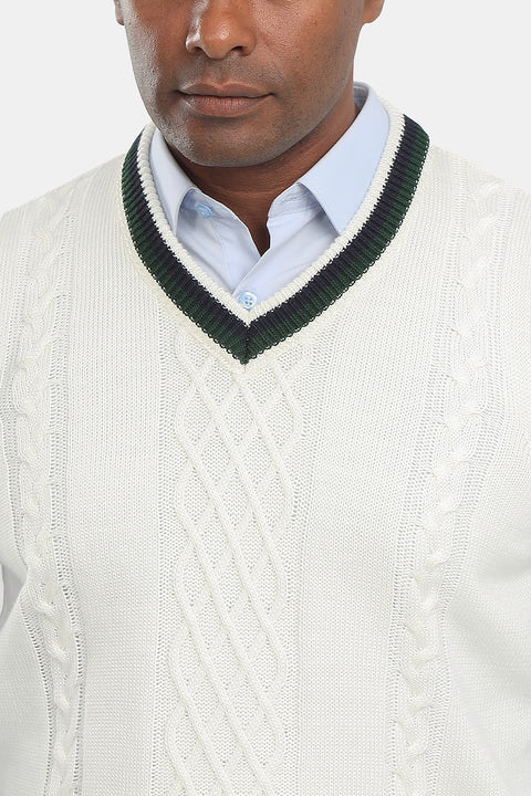 Regular Fit Gilet Off White