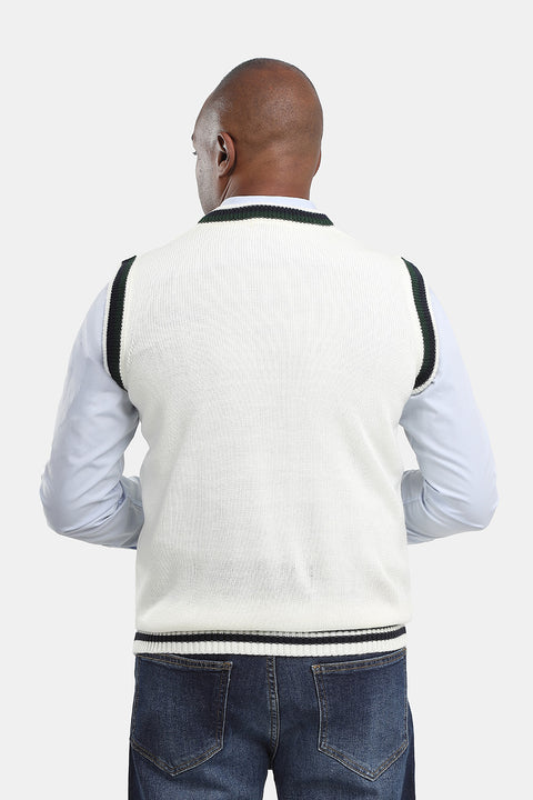 Regular Fit Gilet Off White