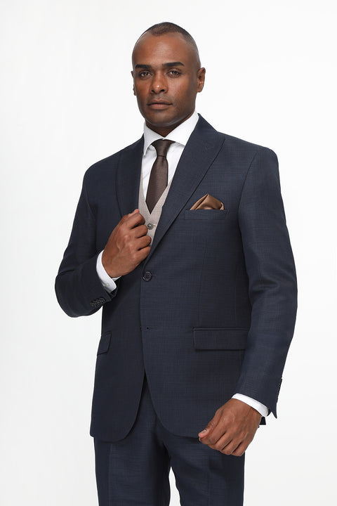 Slim Fit Suit Dark Blue