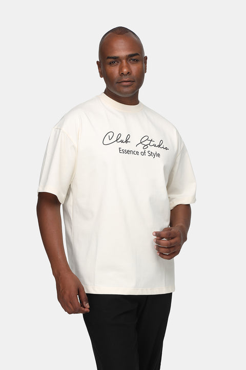 Relax Fit T-Shirt Beige